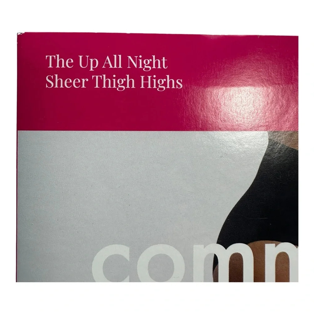 Commando Sexy Up All Night Sheer Thigh-High in Black Sz: S/M - Picture 3 of 8